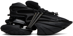 Черные кроссовки с единорогом Balmain, цвет Black