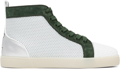 Бело-зеленые кроссовки Varsilouis Christian Louboutin