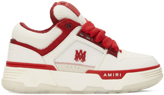 Белые кроссовки MA-1 Amiri, цвет Red