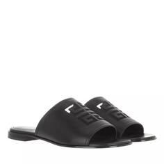 Сандалии 4g flat sandals leather Givenchy, черный
