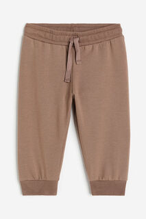 Хлопковые спортивные штаны H&amp;M, коричневый H&M