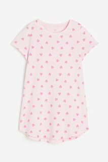 Ночная рубашка с принтом H&amp;M, розовый H&M