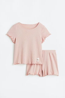 Хлопковая пижама H&amp;M, розовый H&M
