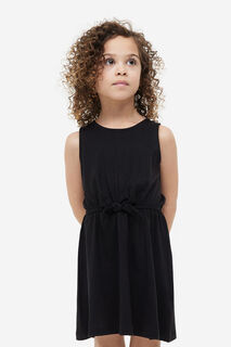 Платье с завязками H&amp;M, черный H&M