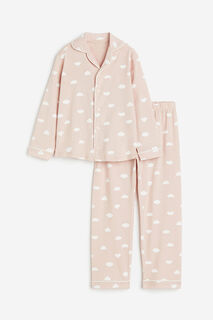 Пижама из джерси с рисунком H&amp;M, розовый H&M