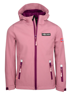 Куртка софтшелл Trollkids Oslofjord, розовый