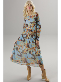 Платье Aniston, цвет Hellblau/Camel