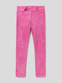 Тканевые брюки Benetton, розовый