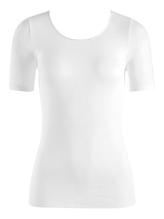 Топ Hanro T Shirt Cotton Seamless Kurzarm, белый