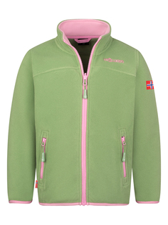 Флисовая куртка Trollkids Oppdal XT, цвет Grün/Rosa