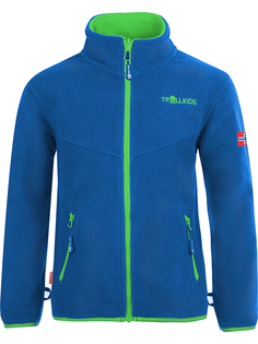 Флисовая куртка Trollkids Oppdal XT, цвет Grün/Blau