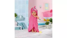 Zapf Creation Банное полотенце и губка с капюшоном Baby Born