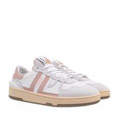 Кроссовки clay low top sneakers white/nude Lanvin, серый