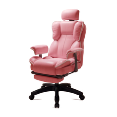 Игровое кресло Yipinhui P505 New, нейлон, газовый амортизатор 3 класса, розовый/белый