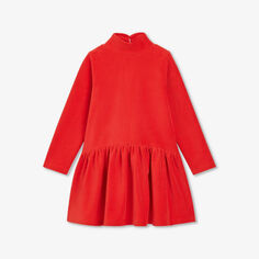 Платье из эластичного джерси в рубчик с высоким воротником, 3-12 лет Redline Vintage Levi&apos;S, красный