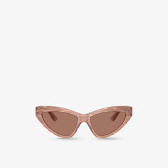 Dg4439 солнцезащитные очки «кошачий глаз» из ацетата Dolce &amp; Gabbana, розовый