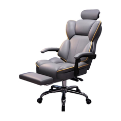 Игровое кресло VWINPER E-Sports Chair, газовый амортизатор 3 класса, поставка для ног, серый