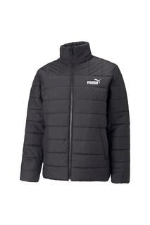 Утепленная зимняя куртка с логотипом Essentials Puma, черный