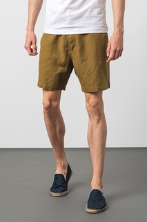Короткие брюки с льном Esprit, зеленый
