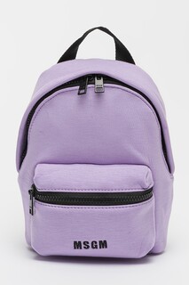 Рюкзак Zaino на молнии и переднем кармане Msgm, фиолетовый