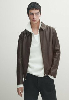 Куртка-бомбер Massimo Dutti, цвет brown