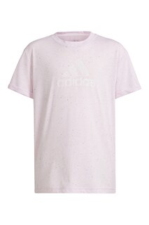 Футболка с овальным вырезом и логотипом Adidas Sportswear, розовый