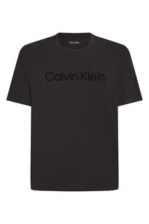 Фитнес-Футболка с логотипом Calvin Klein, черный