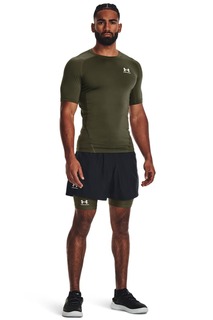 Приталенная футболка для фитнеса с логотипом Under Armour, зеленый