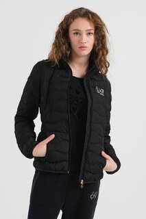 Зимняя стеганая куртка Ea7, черный