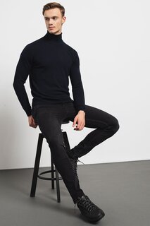 Шерстяная рубашка-поло Karl Lagerfeld, синий
