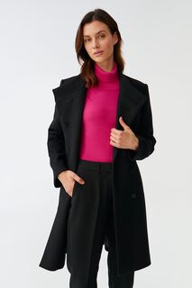 Шерстяное пальто Vadika с боковыми карманами Tatuum, черный