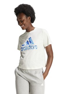 Футболка с логотипом Adidas Sportswear, белый