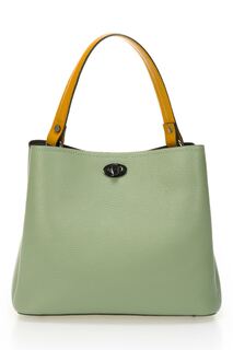 Кожаная сумка со съемными ремнями Massimo Castelli, зеленый