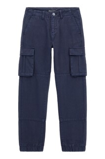 Хлопковые брюки-карго Guess, синий
