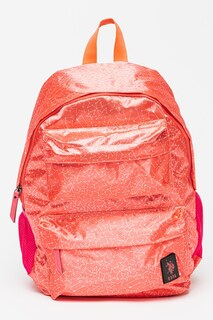 Текстильный рюкзак со звездочкой U S Polo Assn , оранжевый