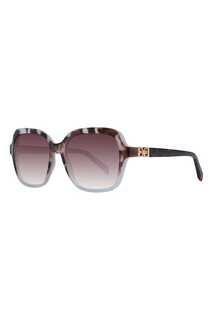 Солнцезащитные очки с градиентом и бабочкой Karen Millen, коричневый