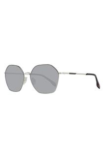 Солнцезащитные очки в металлической оправе Karen Millen, коричневый