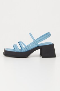 Кожаные босоножки на массивном каблуке Vagabond Shoemakers, синий