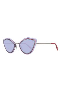 Поляризованные солнцезащитные очки в металлической оправе Emilio Pucci, красный