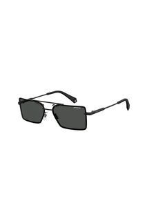 Поляризованные солнцезащитные очки-авиаторы Polaroid, черный