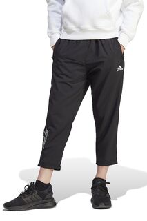 Брюки выше щиколотки с боковыми карманами Adidas Sportswear, черный