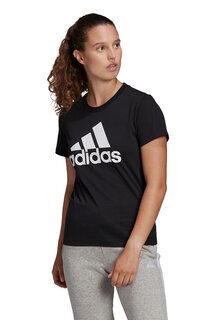 Футболка Essentials с логотипом Adidas Sportswear, черный