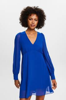 Короткое платье с точкой Esprit, синий