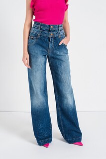 Широкие джинсы Alexis Versace Jeans Couture, синий