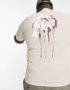 Овсяная футболка Bolongaro Trevor Plus с плавным принтом