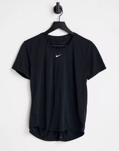 Черная футболка стандартного кроя Nike One Dri-FIT