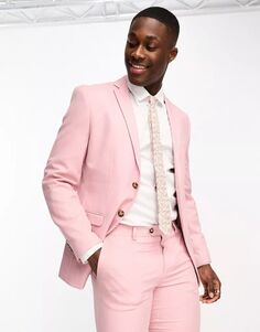 Розовый приталенный пиджак Jack &amp; Jones Premium