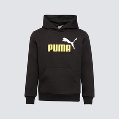 Худи Puma Ess+ 2 с большим логотипом, черный