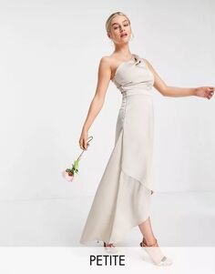 Асимметричное платье подружки невесты макси TFNC из норки