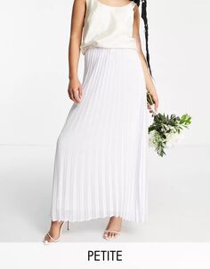 TFNC Белая длинная плиссированная юбка для подружки невесты